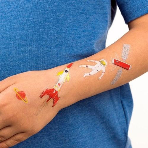 Rex London Tatuaże zmywalne dla dzieci Era Kosmicz