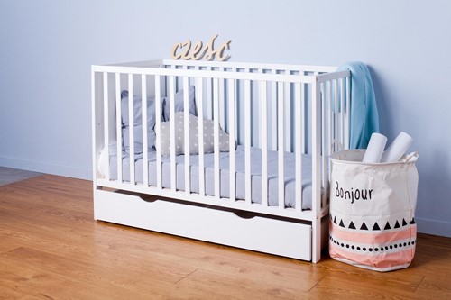 Troll Nursery 120x60 białe łóżeczko niemowlęce ECO Panel