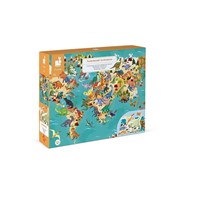 Janod Puzzle edukacyjne z figurkami 3D Dinozaury