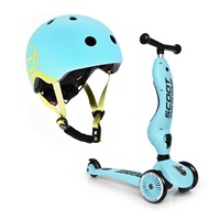 SCOOTANDRIDE 2w1 Jeździk hulajnoga i kask Rose