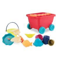 B. Toys wózek z akcesoriami plażowymi czerwony