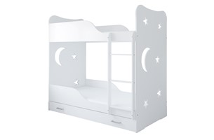 Łóżko piętrowe STARS 160x80 z szufladą