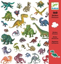 Djeco Zestaw 160 naklejek DINOZAURY